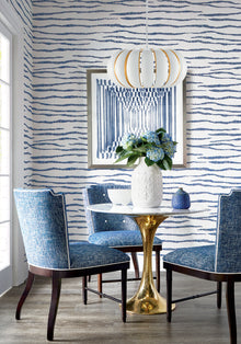 T27048 Savanna Navy Natural Resource 3 Wallpaper by Thibaut