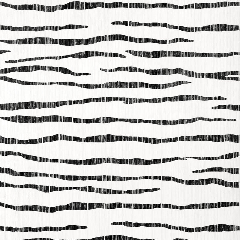T27052 Savanna Black and White Natural Resource 3 Wallpaper by Thibaut