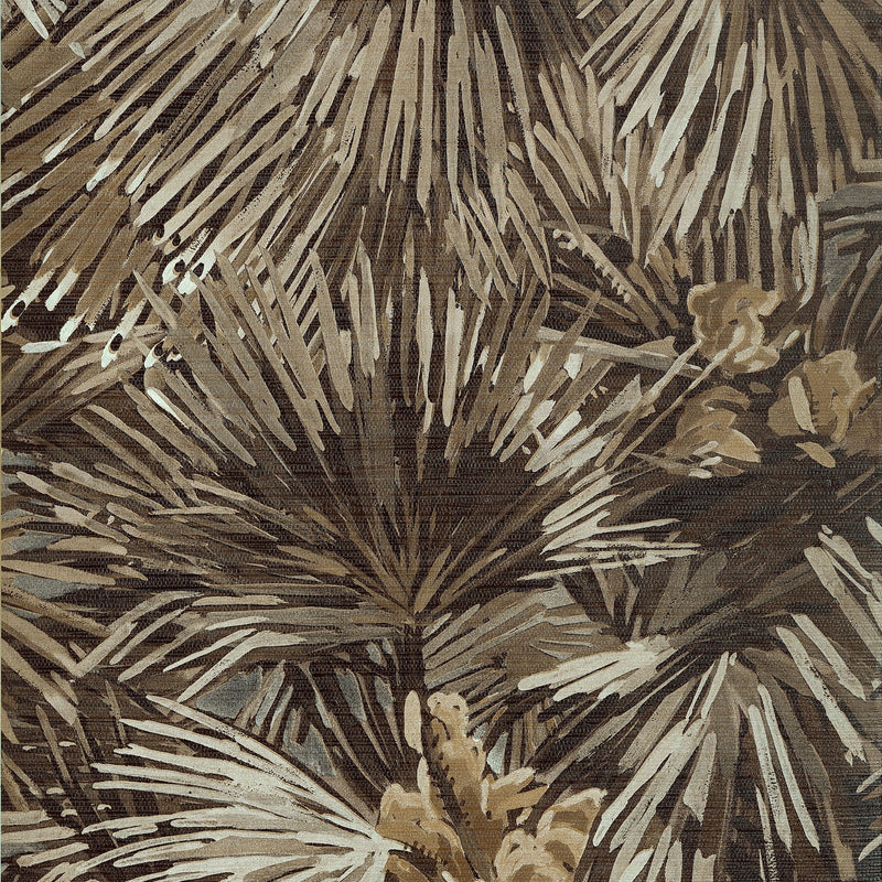 T34008 Palmier Brown Texture Resource 9 Wallpaper by Thibaut