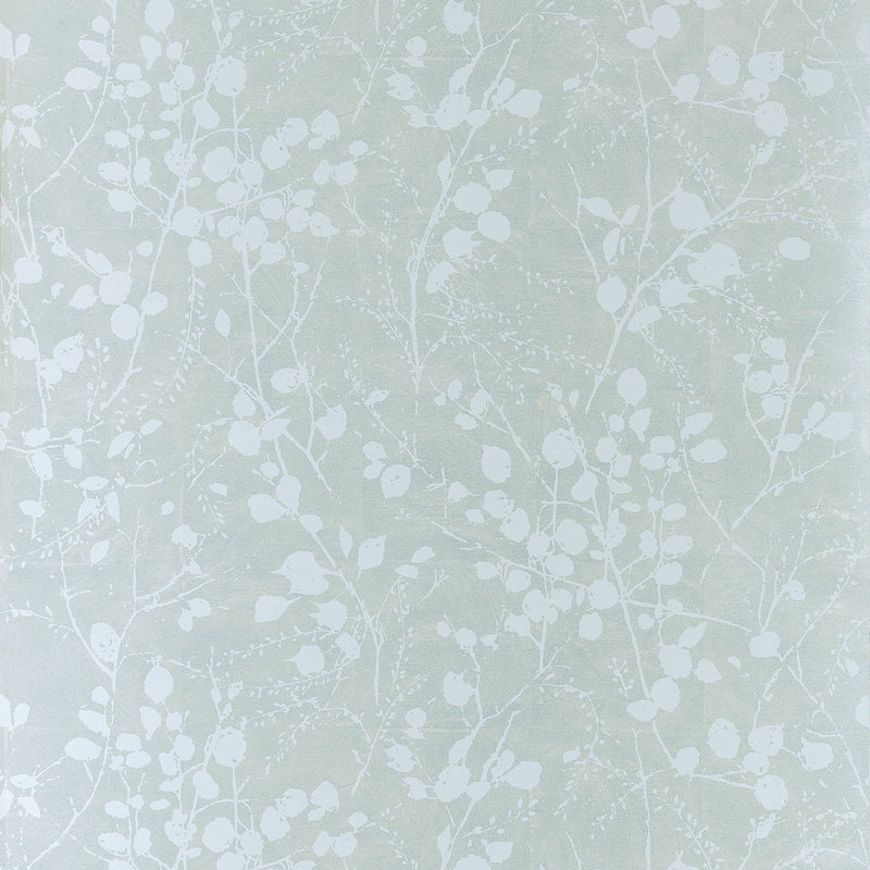 T34097 Katamari Bud Powder Blue and White Texture Resource 9 Wallpaper by Thibaut