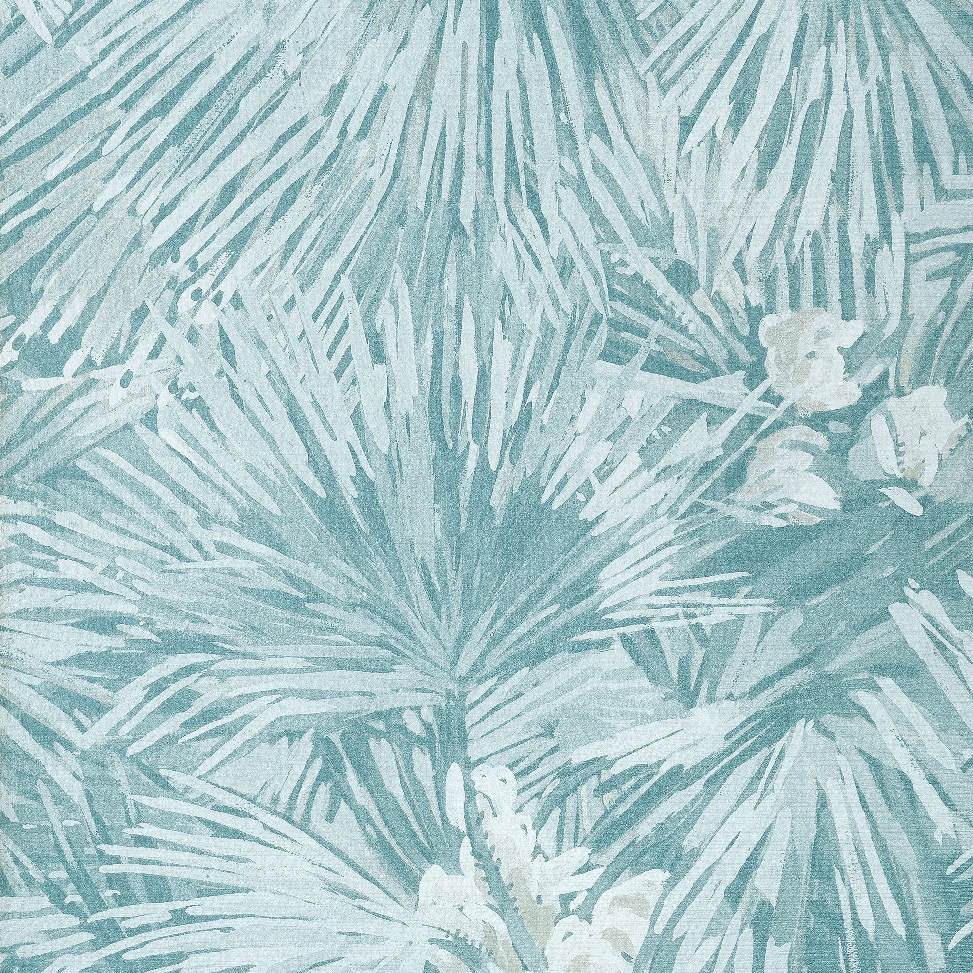 T34099 Palmier Spa Blue Texture Resource 9 Wallpaper by Thibaut
