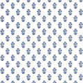 Corwin Indienne Navy on White Wallpaper by Thibaut