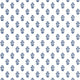 Corwin Indienne Navy on White Wallpaper by Thibaut