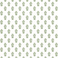 Corwin Indienne Green on White Wallpaper by Thibaut