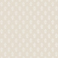 Corwin Indienne White on Natural Wallpaper by Thibaut