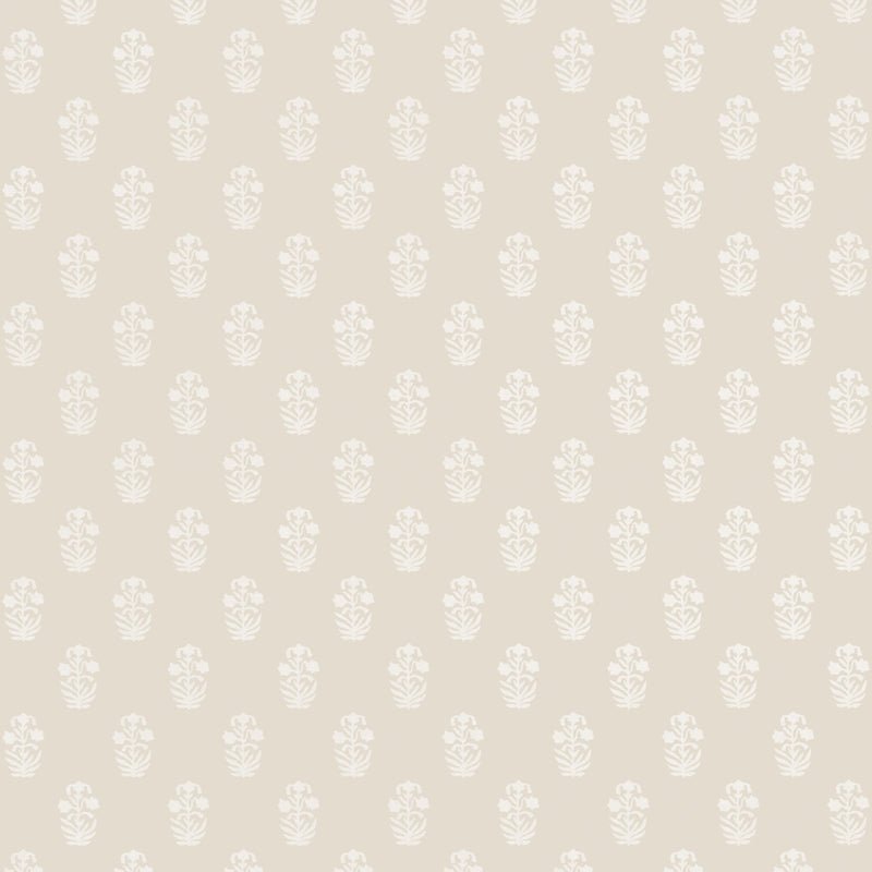 T36405 Corwin Indienne White on Natural Wallpaper by Thibaut