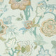 Indienne Jacobean Indienne Seaglass and Gold Wallpaper by Thibaut