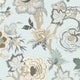 Indienne Jacobean Indienne Robin's Egg Wallpaper by Thibaut