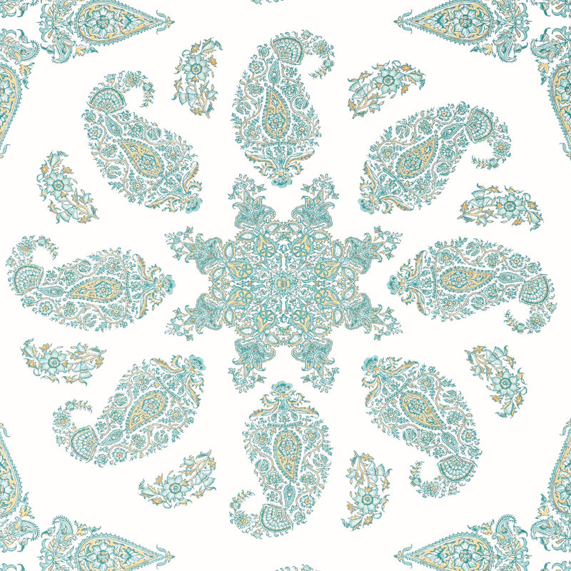 T36428 East India Indienne Seaglass Wallpaper by Thibaut