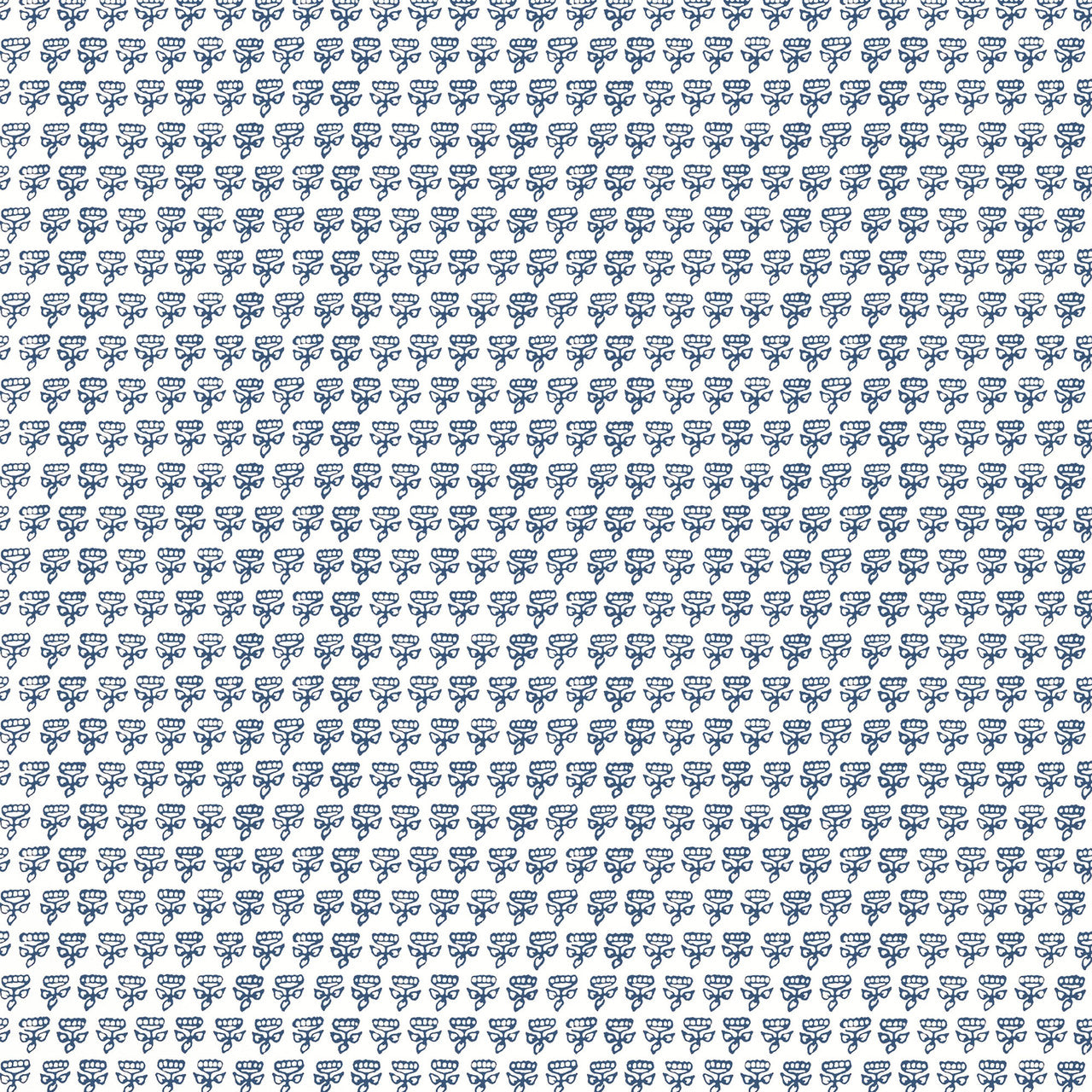 T36445 Mimi Indienne Navy Wallpaper by Thibaut