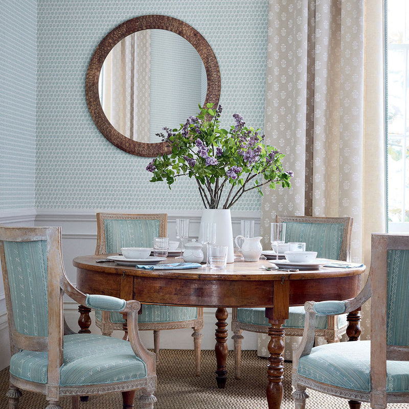 T36448 Mimi Indienne Robin's Egg Wallpaper by Thibaut