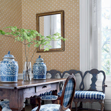 T36450 Bethany Indienne White on Natural Wallpaper by Thibaut