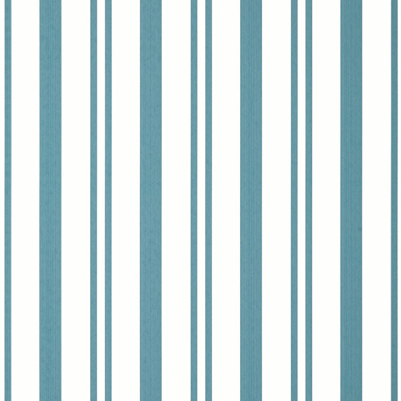 T36457 Maggie Stripe Indienne Teal Wallpaper by Thibaut