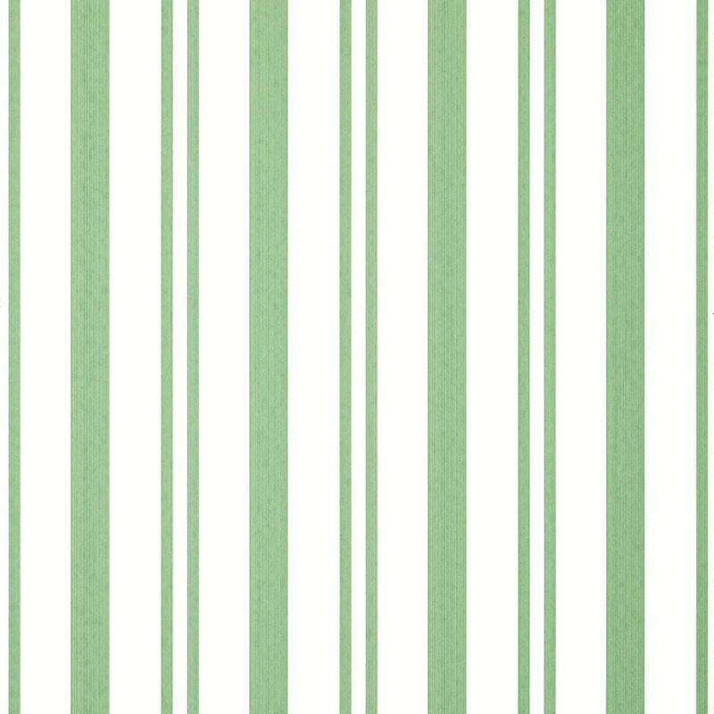 T36458 Maggie Stripe Indienne Green Wallpaper by Thibaut
