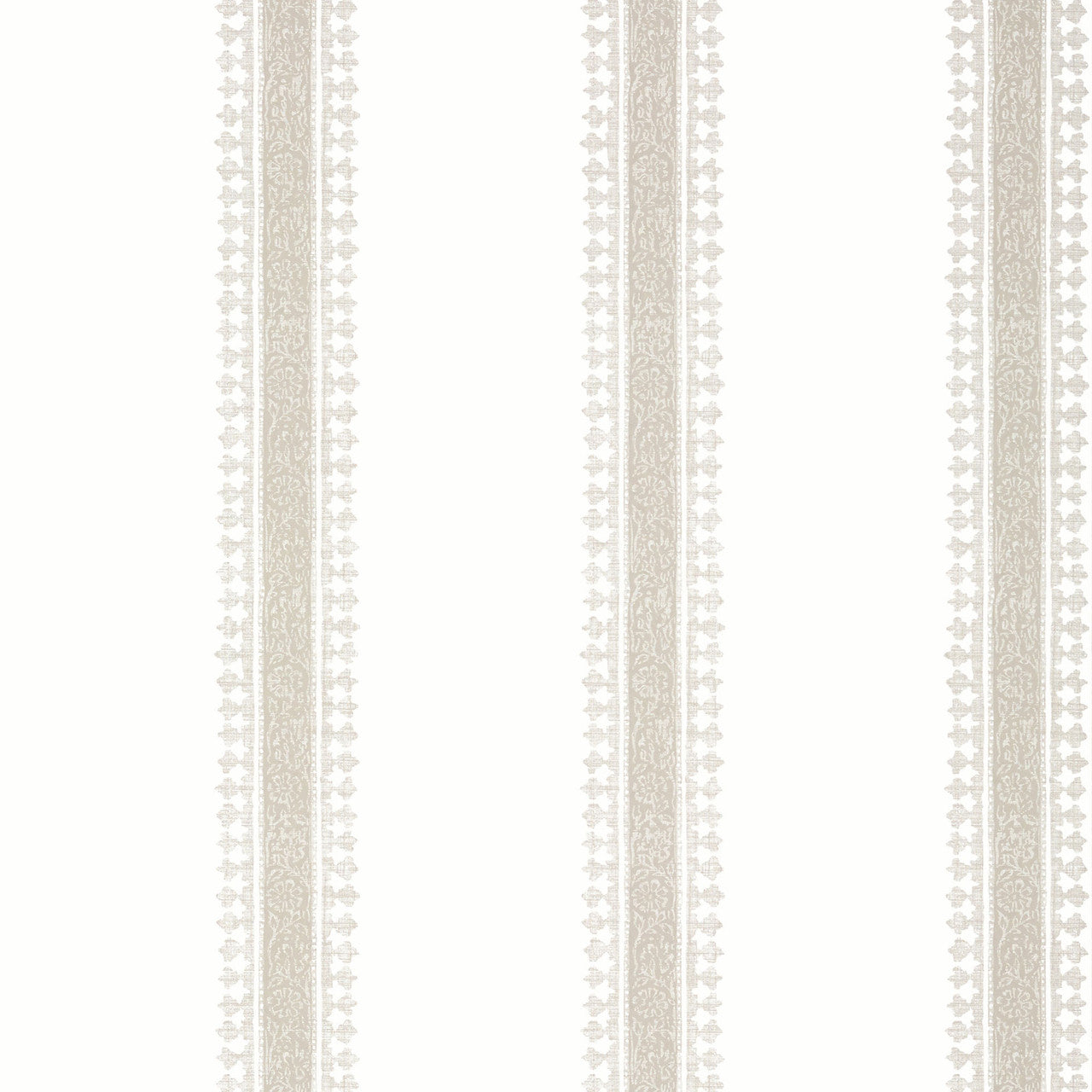 T36464 Cambridge Stripe Indienne Beige Wallpaper by Thibaut