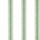 T36466 Cambridge Stripe Indienne Green Wallpaper by Thibaut