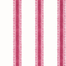 T36469 Cambridge Stripe Indienne Raspberry Wallpaper by Thibaut
