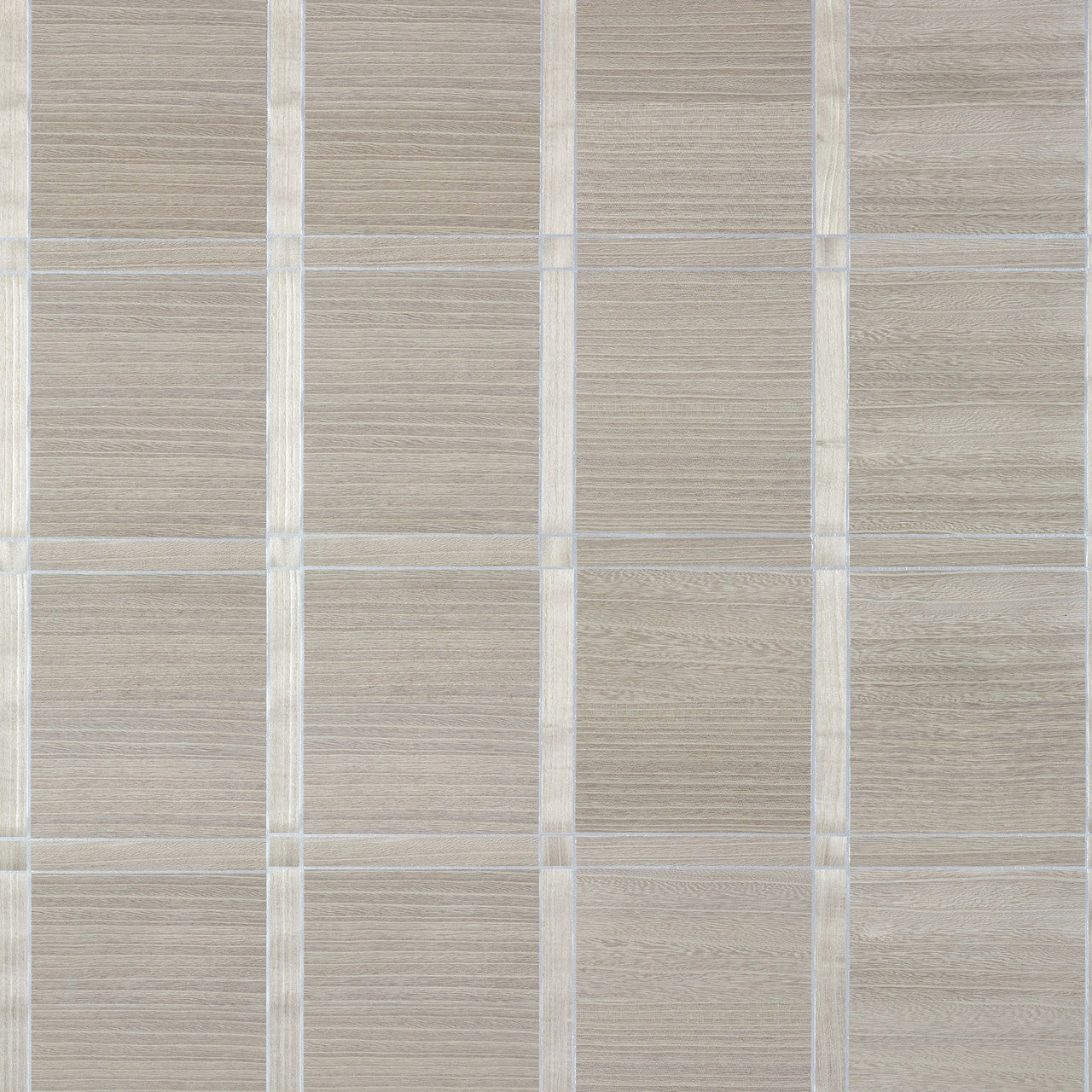 T41003 Wood Panel Modern Resource 4 Taupe and Metallic Silver Wallpaper by Thibaut