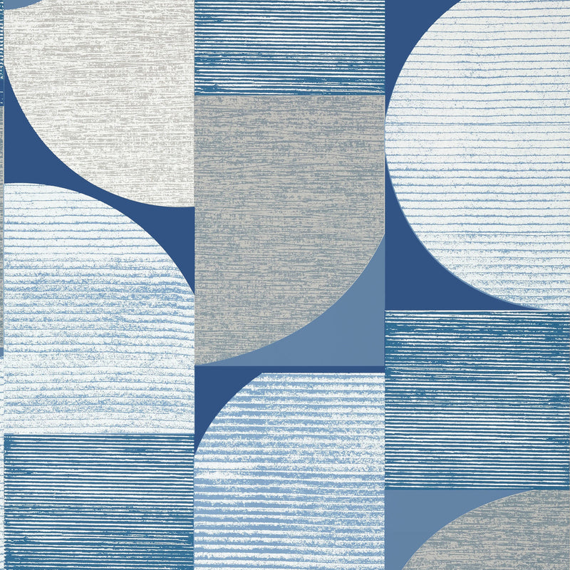 T41025 Saturn Modern Resource 4 Blue Wallpaper by Thibaut