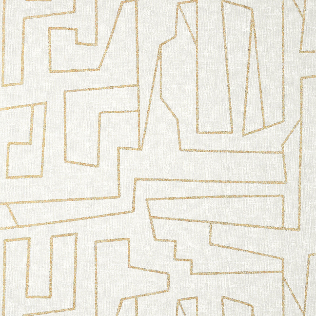 T41029 Matrix Modern Resource 4 Metallic Gold on Beige Wallpaper by Thibaut