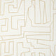 Matrix Modern Resource 4 Metallic Gold on Beige Wallpaper by Thibaut
