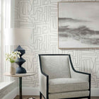 T41030 Matrix Modern Resource 4 Black on Beige Wallpaper by Thibaut