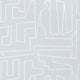 Matrix Modern Resource 4 Soft Blue Wallpaper by Thibaut