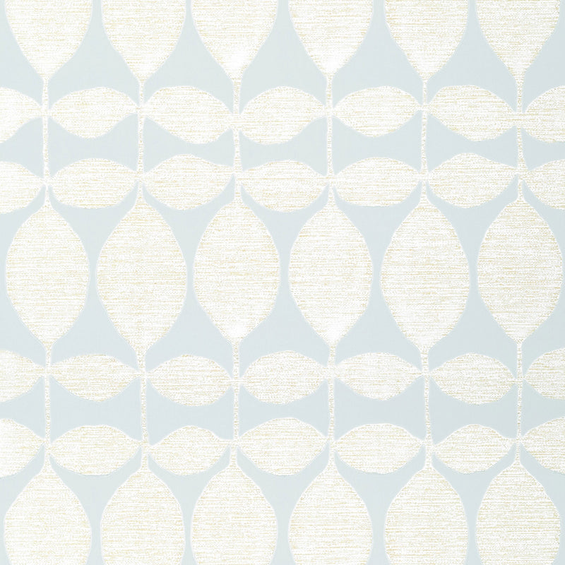 T41043 Lola Modern Resource 4 Pearl on Soft Blue Wallpaper by Thibaut