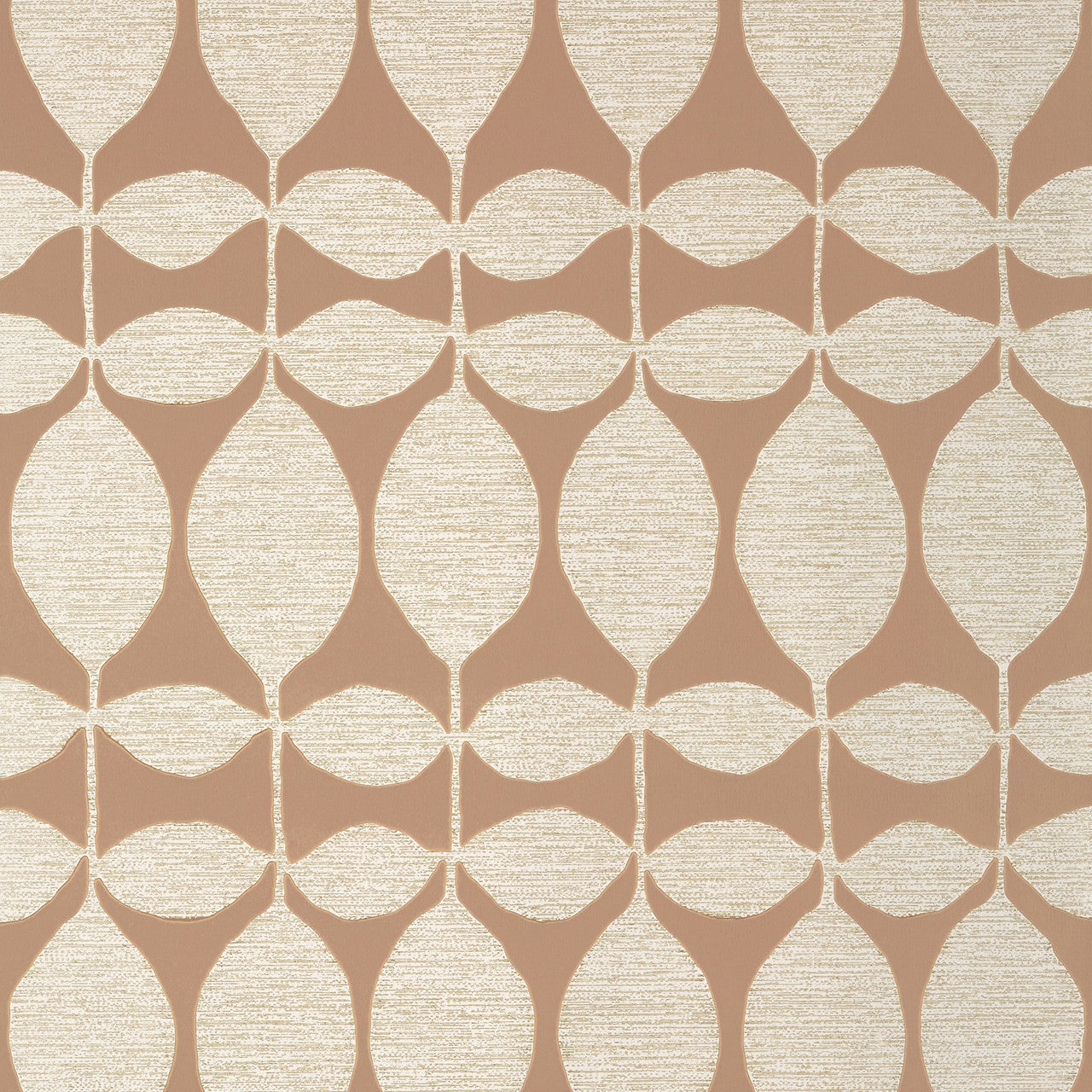 T41046 Lola Modern Resource 4 Metallic Pewter on Rust Wallpaper by Thibaut