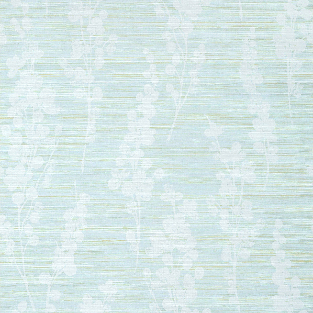 T41051 Spring Blooms Modern Resource 4 Soft Green and Blue Wallpaper by Thibaut