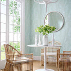 T41051 Spring Blooms Modern Resource 4 Soft Green and Blue Wallpaper by Thibaut