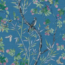 T42008 Claire Sojourn Navy Wallpaper by Thibaut