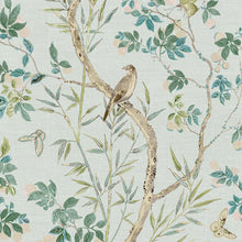 T42010 Claire Sojourn Spa Blue Wallpaper by Thibaut