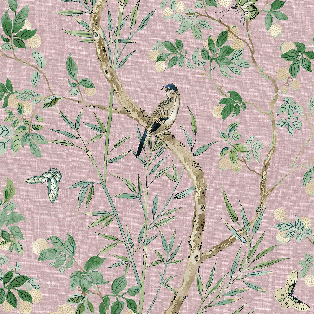 T42011 Claire Sojourn Lavender Wallpaper by Thibaut