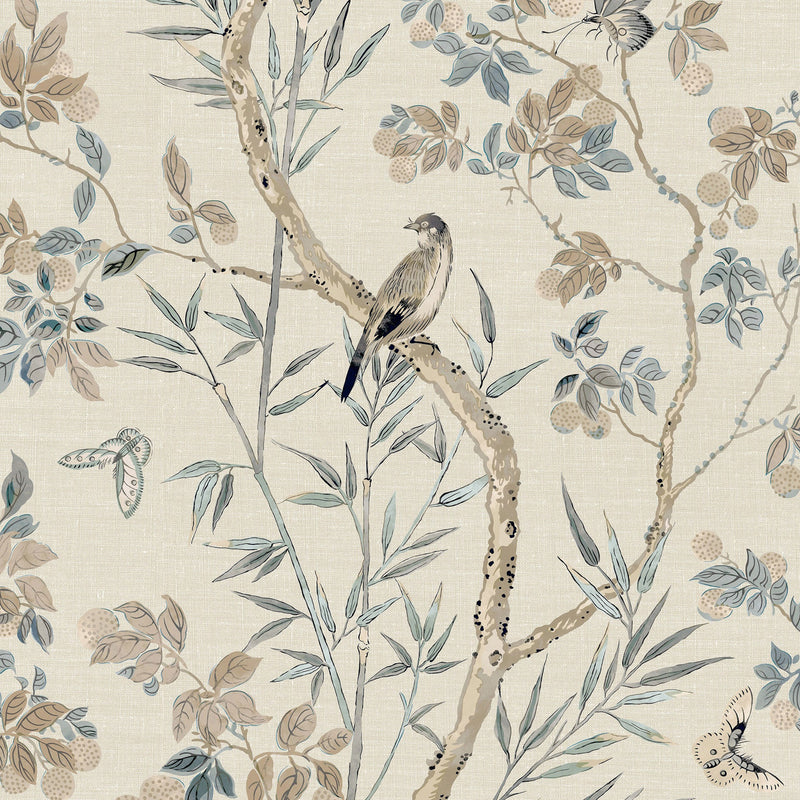 T42012 Claire Sojourn Neutral Wallpaper by Thibaut