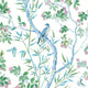 Claire Sojourn Blue and Green Wallpaper by Thibaut