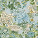 Peony Garden Sojourn Spa Blue Wallpaper by Thibaut