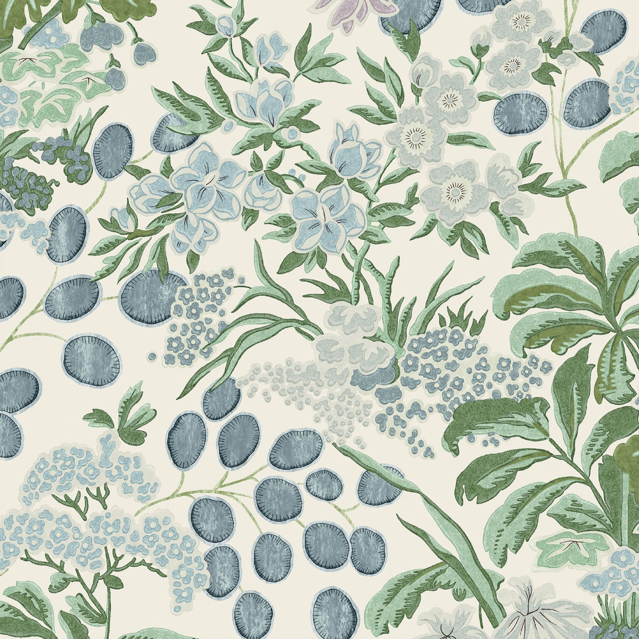 T42038 Meadow Sojourn Lavender and Blue Wallpaper by Thibaut