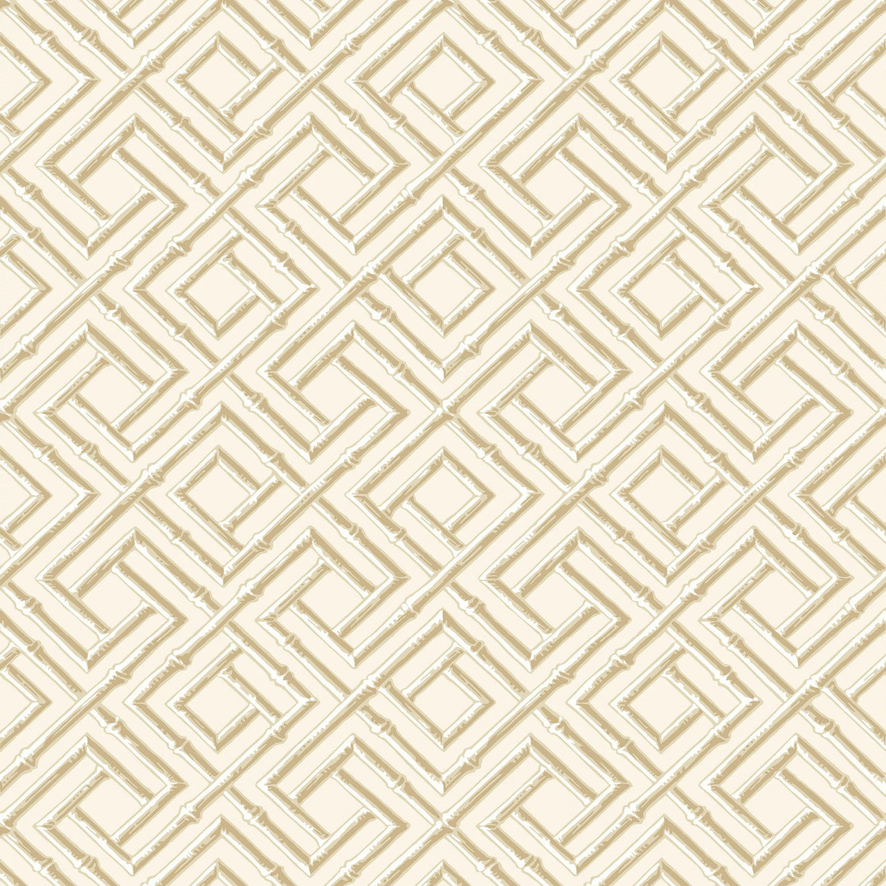 T42047 French Lattice Sojourn Beige Wallpaper by Thibaut