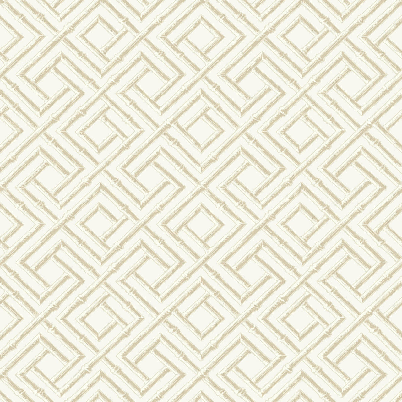 T42051 French Lattice Sojourn Cream Wallpaper by Thibaut