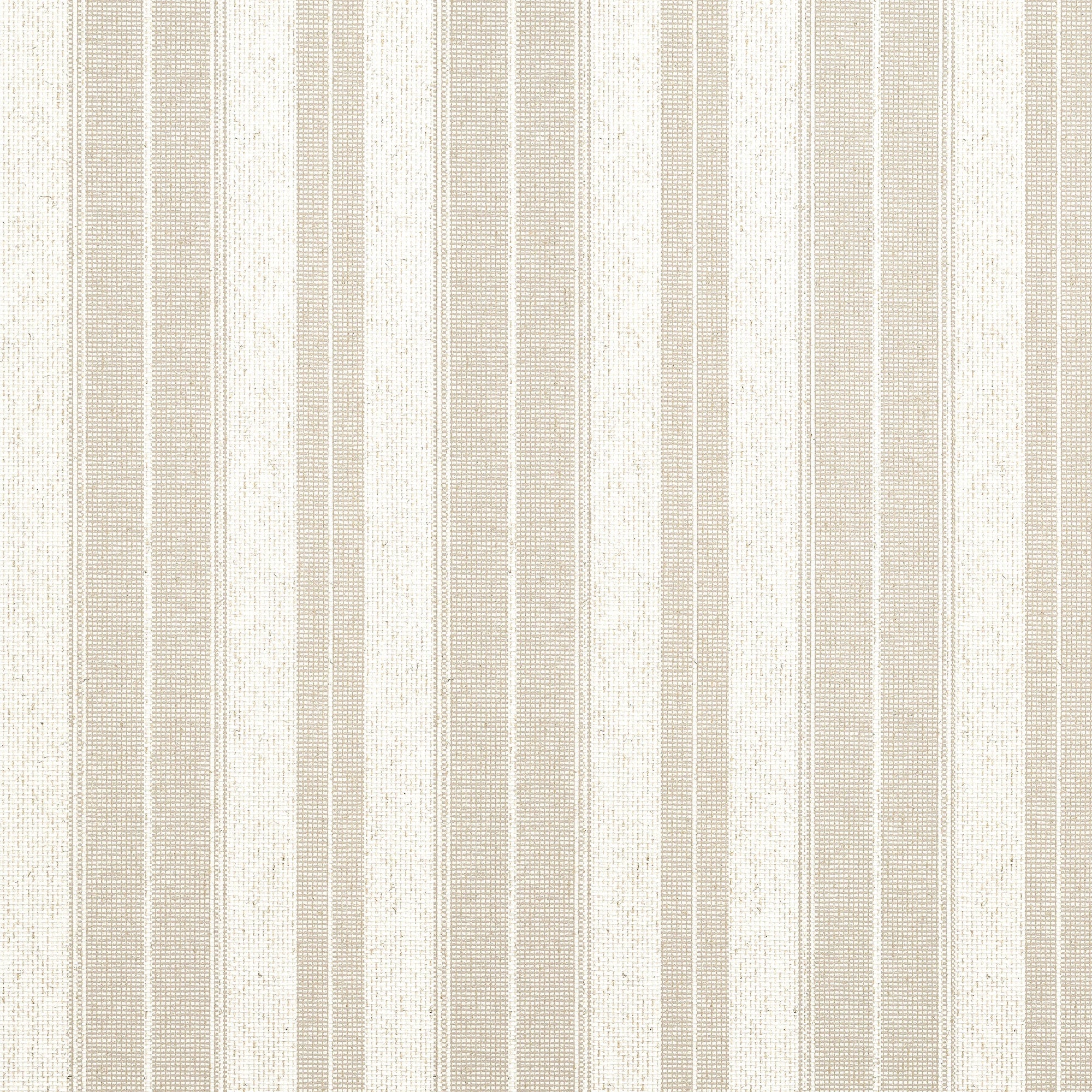 T44006 Frisco Stripe Beige Stripes and Checks Resource Wallpaper by Thibaut