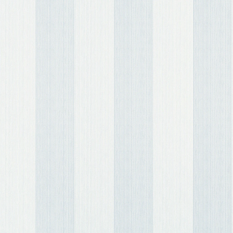 T44021 Evan Stripe Powder Blue Stripes and Checks Resource Wallpaper by Thibaut