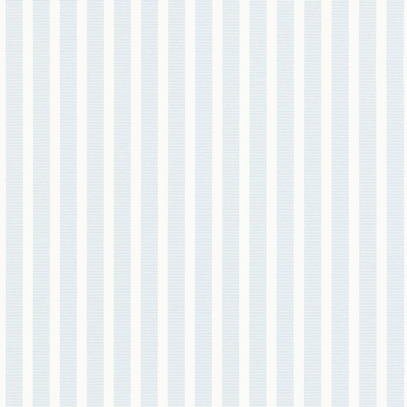 T44035 Railway Stripe Light Blue Stripes and Checks Resource Wallpaper by Thibaut
