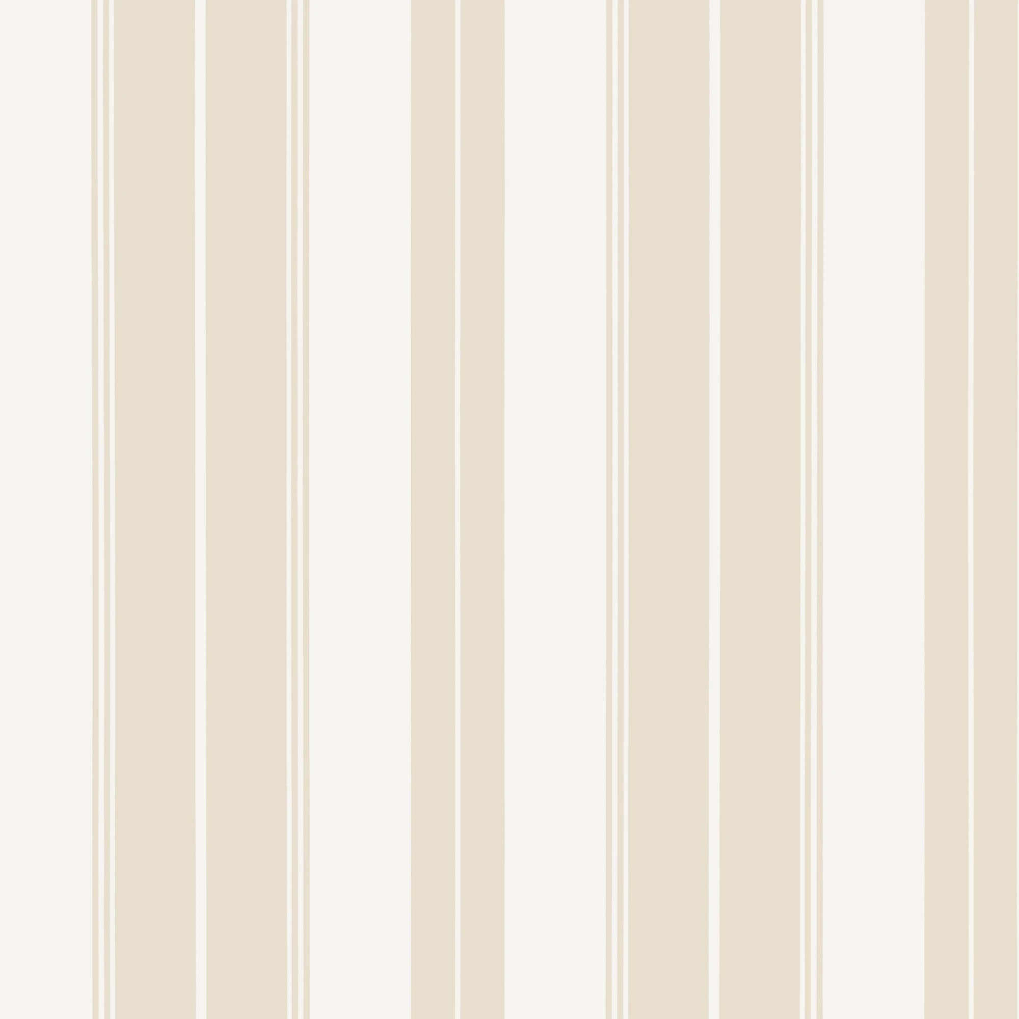 T44039 Norfolk Stripe Beige Stripes and Checks Resource Wallpaper by Thibaut