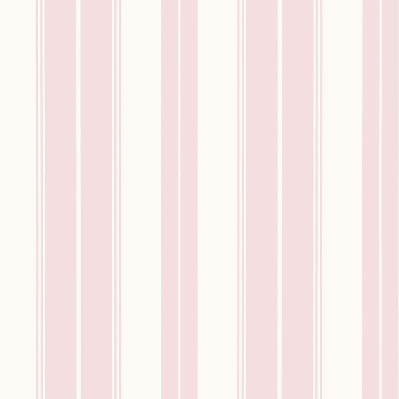T44041 Norfolk Stripe Pink Stripes and Checks Resource Wallpaper by Thibaut