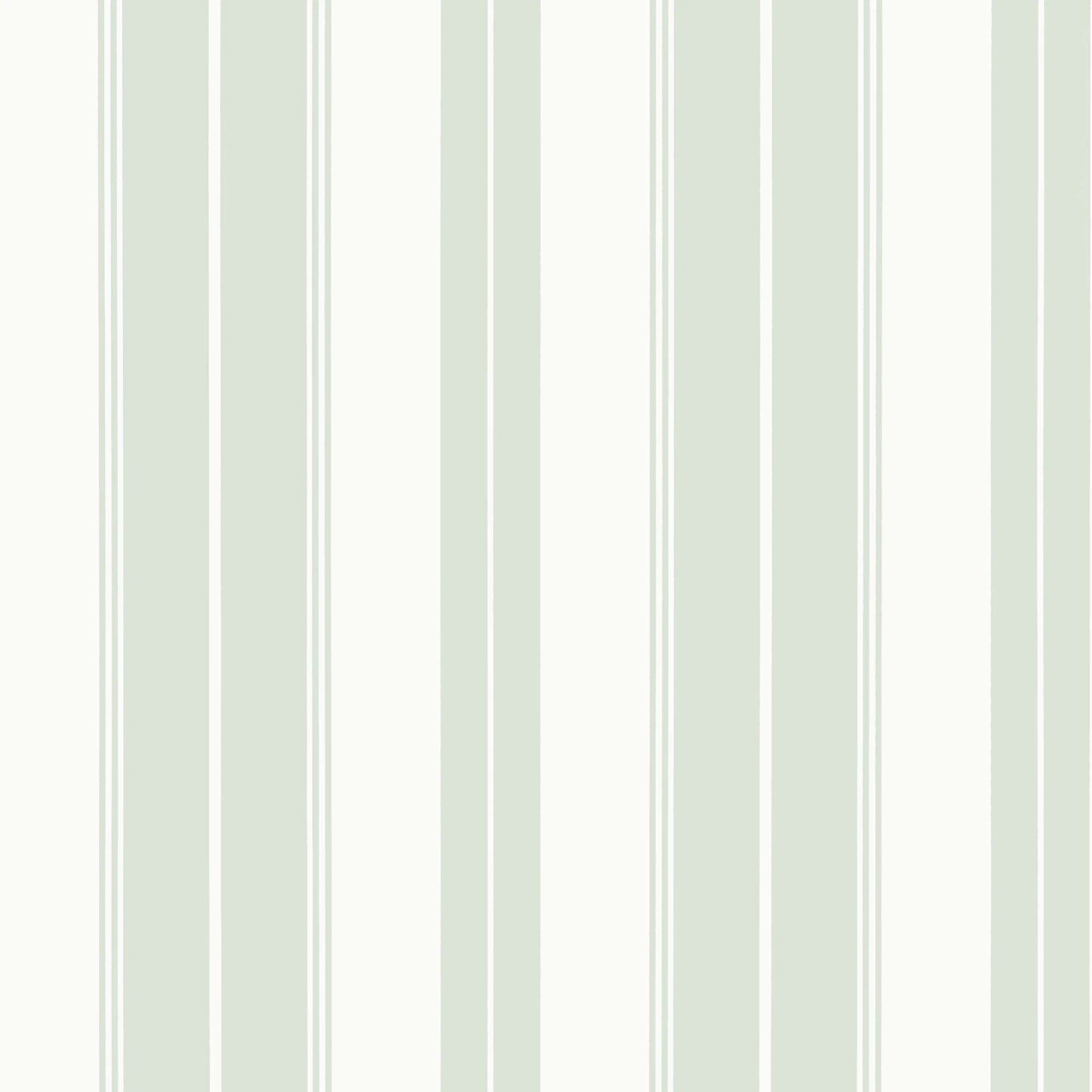 T44042 Norfolk Stripe Willow Stripes and Checks Resource Wallpaper by Thibaut