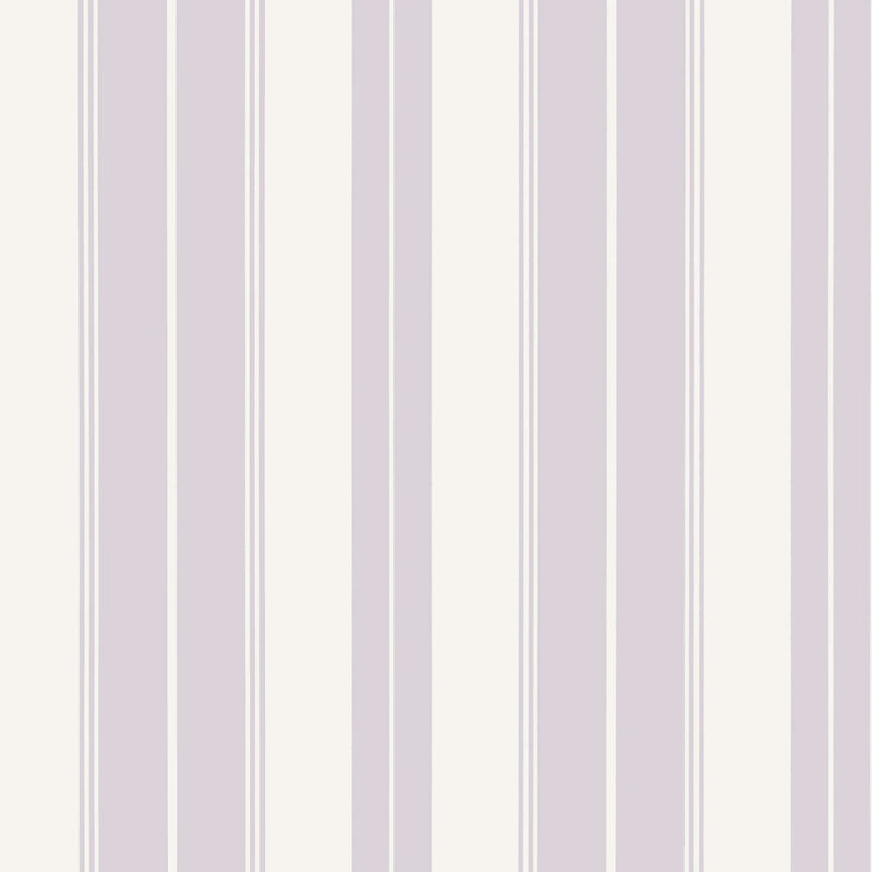 T44045 Norfolk Stripe Lilac Stripes and Checks Resource Wallpaper by Thibaut