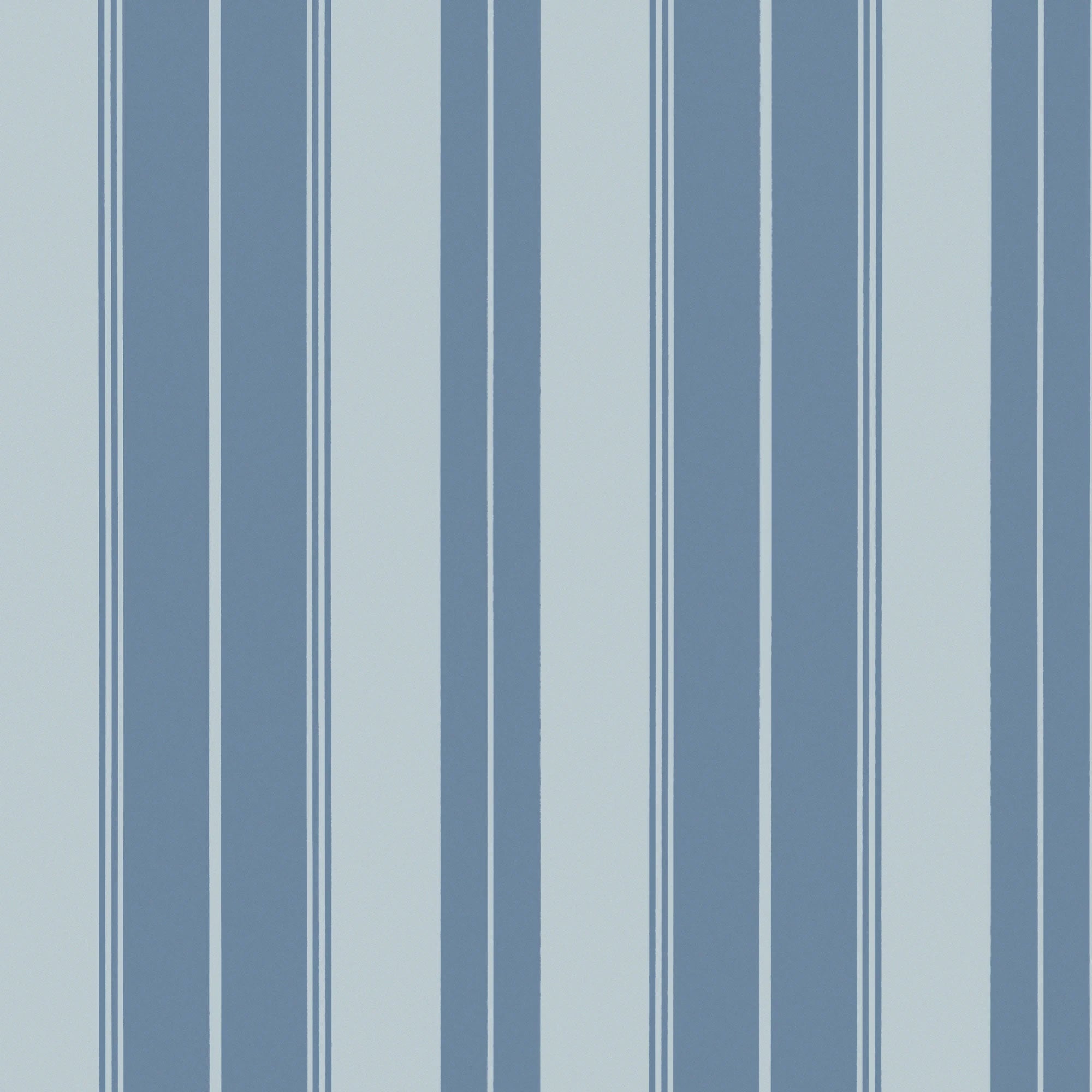 T44046 Norfolk Stripe French Blue Stripes and Checks Resource Wallpaper by Thibaut