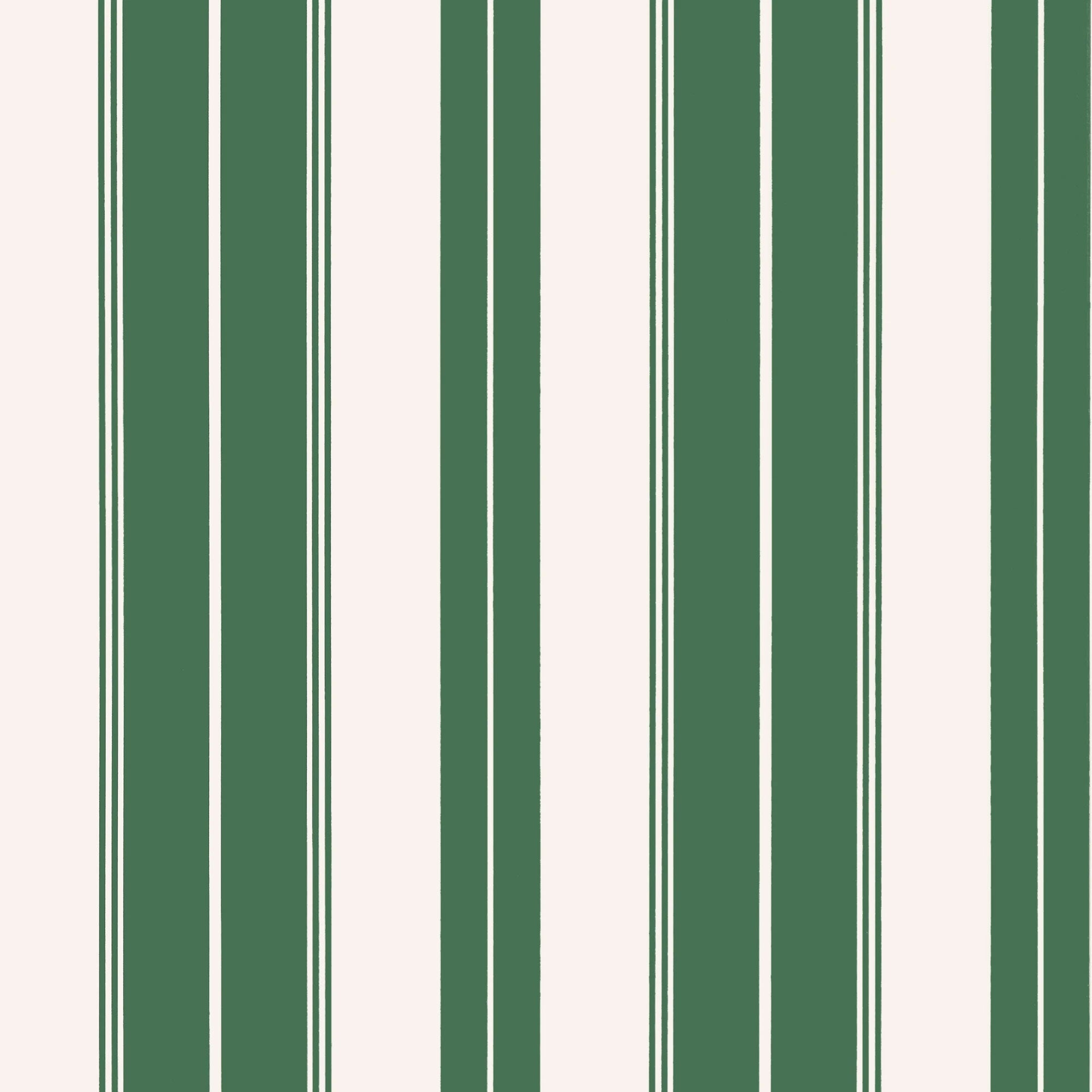 T44048 Norfolk Stripe Green Stripes and Checks Resource Wallpaper by Thibaut