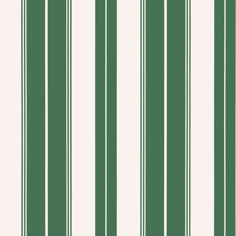 T44048 Norfolk Stripe Green Stripes and Checks Resource Wallpaper by Thibaut